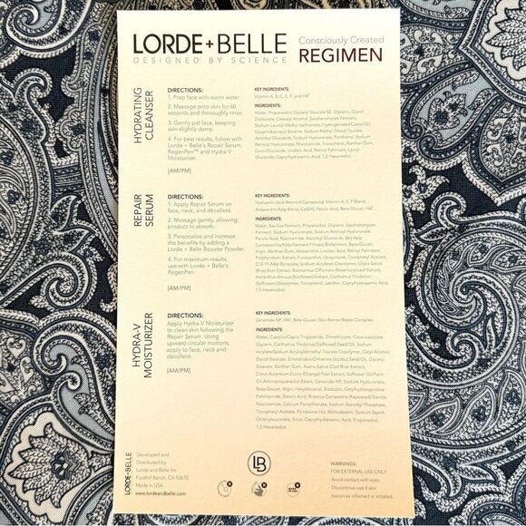 🌟HP🌟NIB Lorde + Belle 3-Step CC Skincare Regimen Trio 3-Pc Boxed Set MSRP $199 - Picture 14 of 14